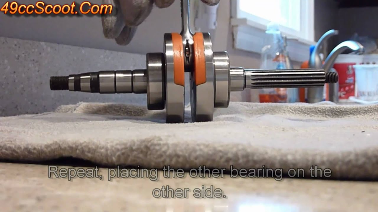 Scooter Crankshaft Bearing Installation : Hot & Cold Method How To