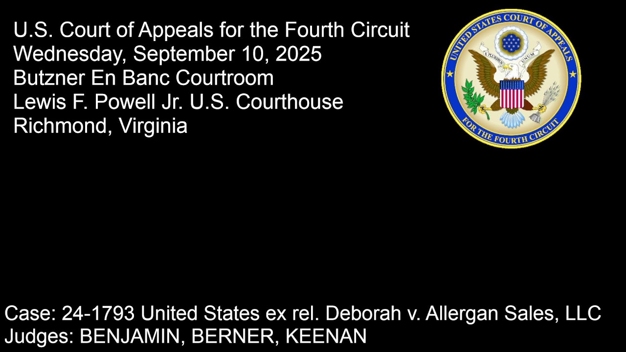 Panel II (Green Courtroom) Oral Arguments - 9:30am Wednesday 9/10/2025