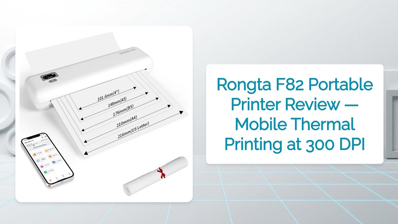 Rongta F82 Portable Printer Review — Mobile Thermal Printing at 300 DPI