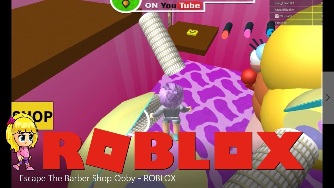 Escape The Barber Shop Obby - ROBLOX | 😅NEVER GIVE UP