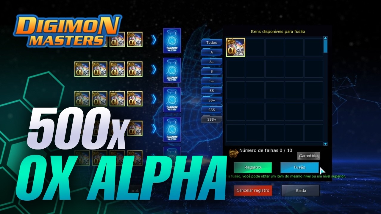 500 OX Alpha Vs Sistema de Fusão