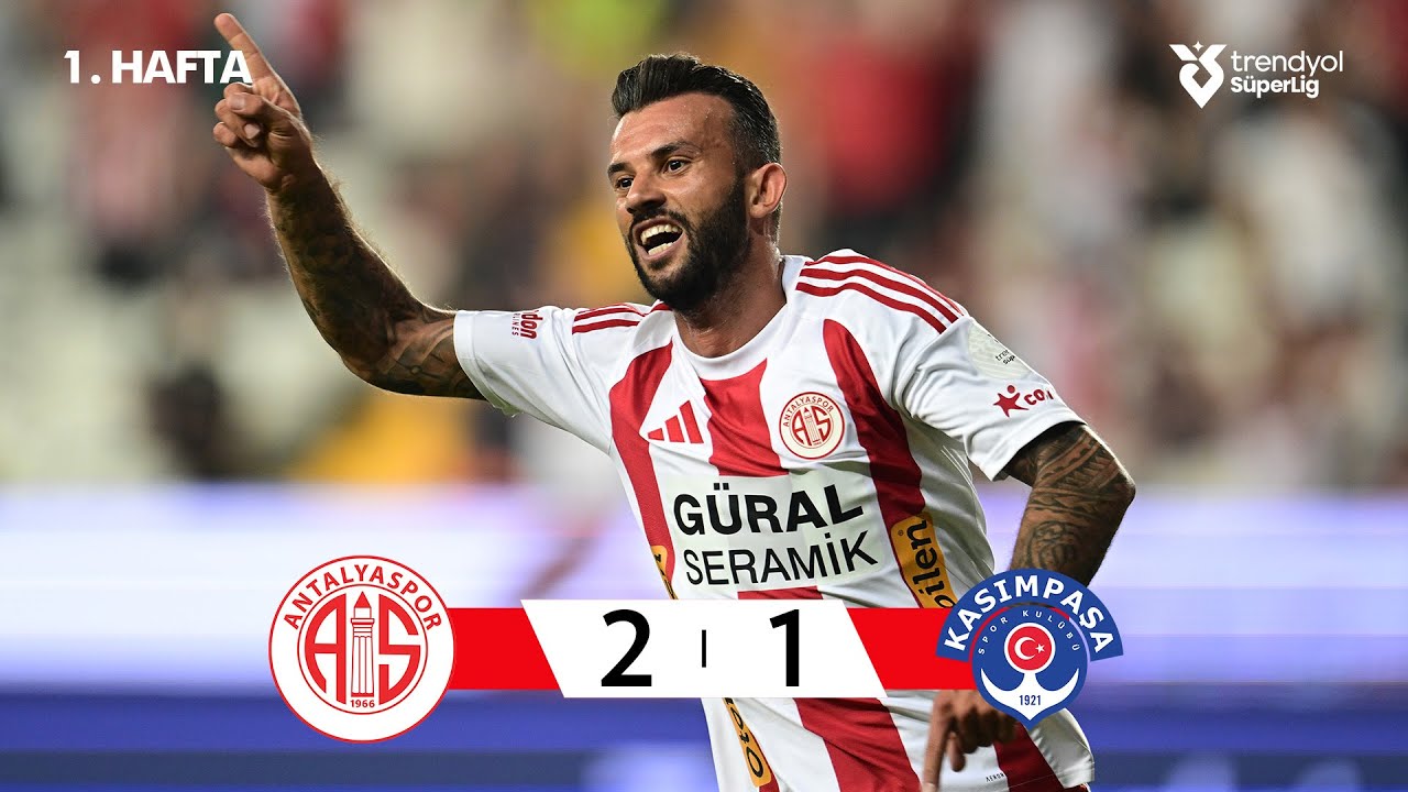 Antalyaspor (2-1) Kasımpaşa - Highlights/&Ouml;zet | Trendyol S&uuml;per Lig - 2025/26