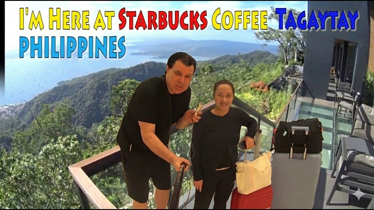🇵🇭 Manila  Philippines, what a view Starbucks Coffee TAGAYTAY Tourist Spot  Nasugbu Rd (TAGAYTAY )