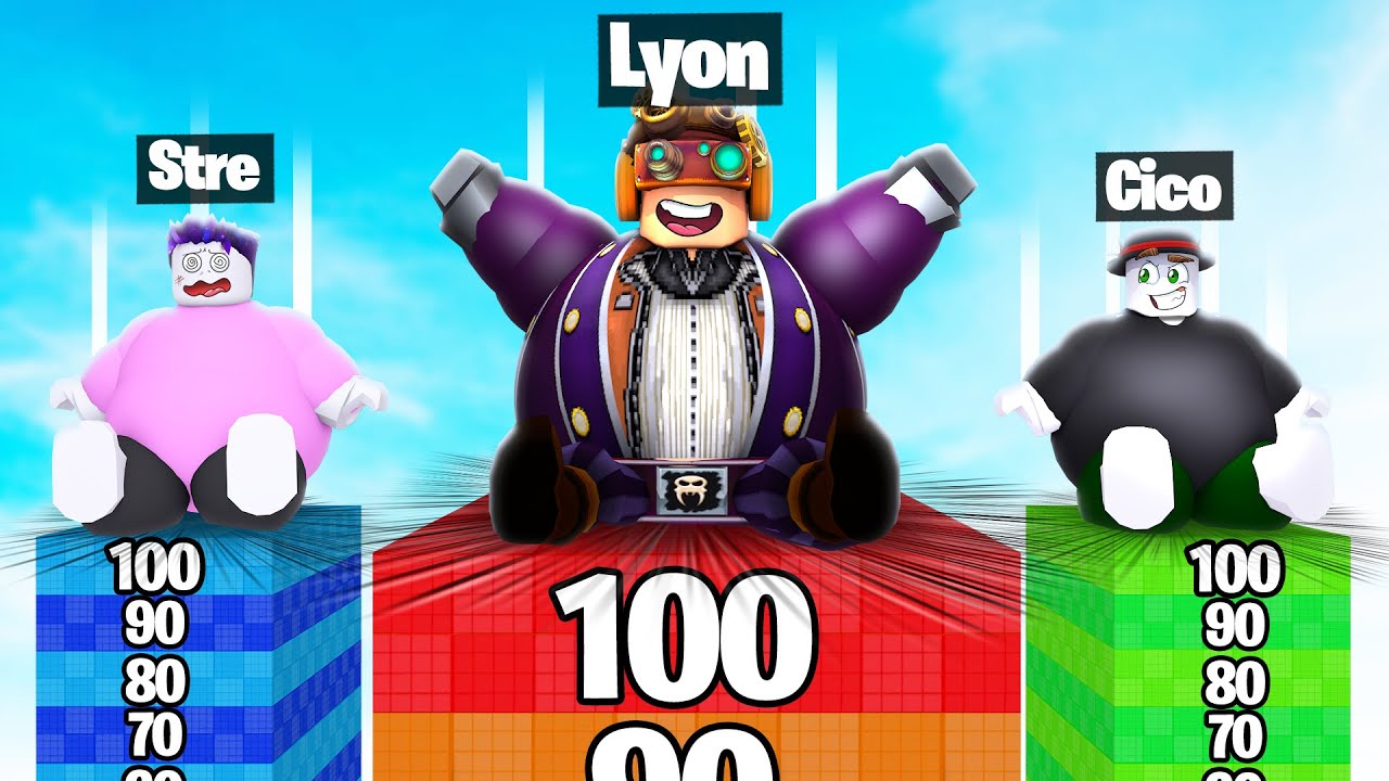 DIVENTO PIÙ GRASSO DEI MIEI AMICI SU ROBLOX!!