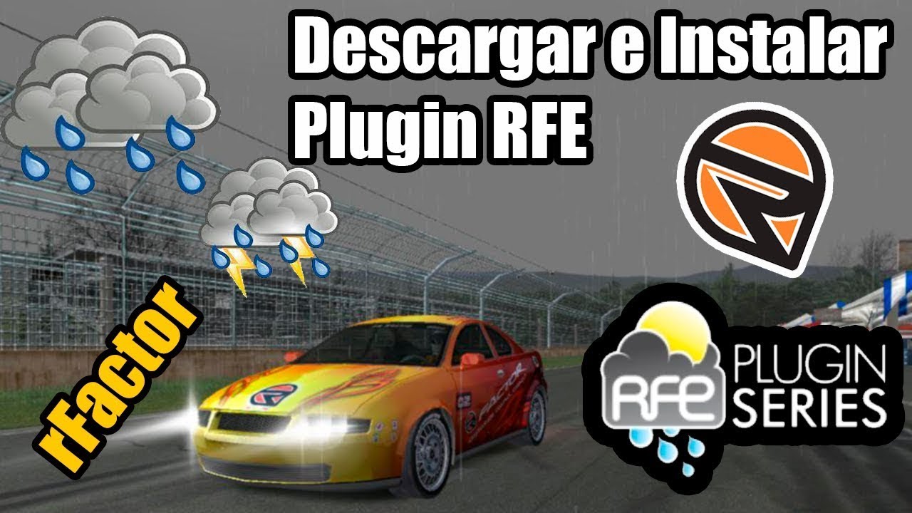 ASI DESCARGAS e INSTALAS LLUVIA EN rFACTOR   Plugin RFE 1 2 #rfactor #iracing #simracing #2025