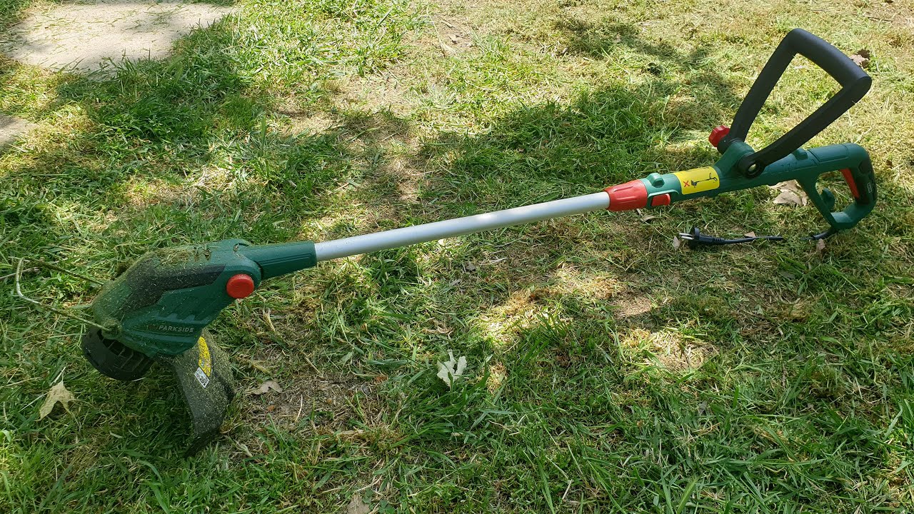 Parkside Electric Grass Trimmer PRT 550 A3 Unboxing Testing