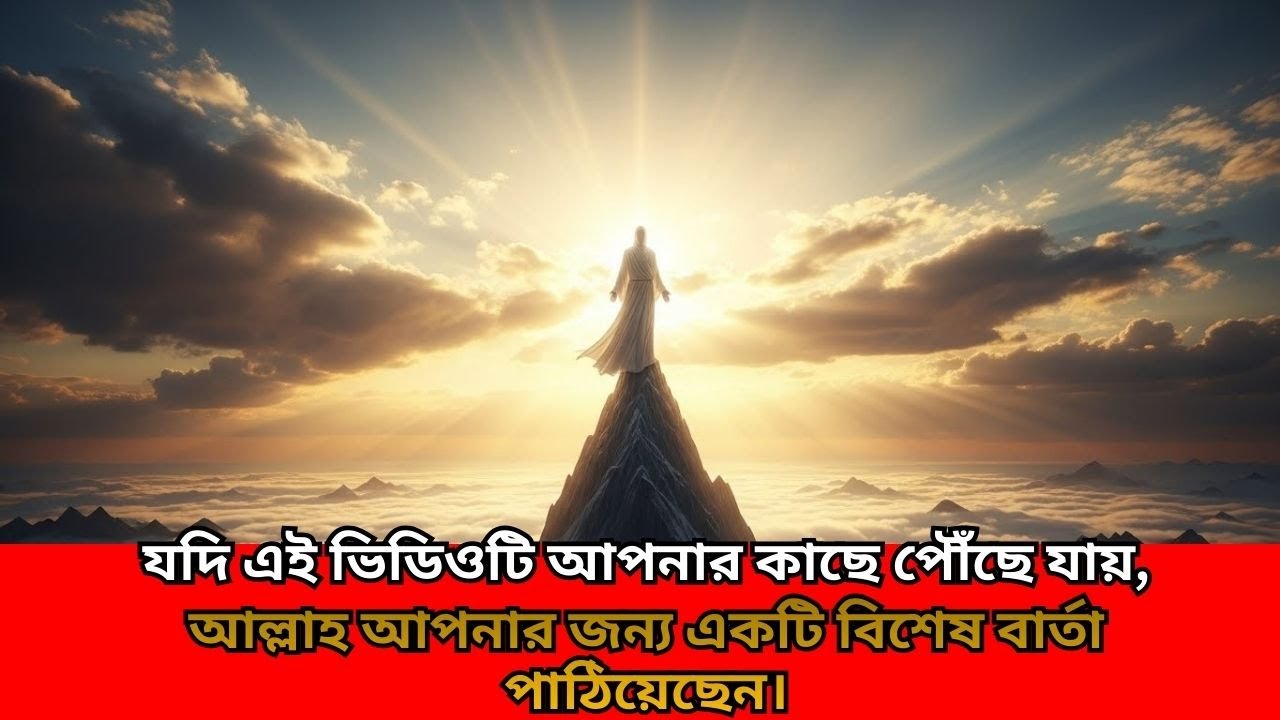 যদি এই ভিডিওটি আপনার কাছে পৌঁছে যায়—তবে জেনে রাখুন,আল্লাহ আপনার জন্য একটি বিশেষ বার্তা পাঠিয়েছেন।
