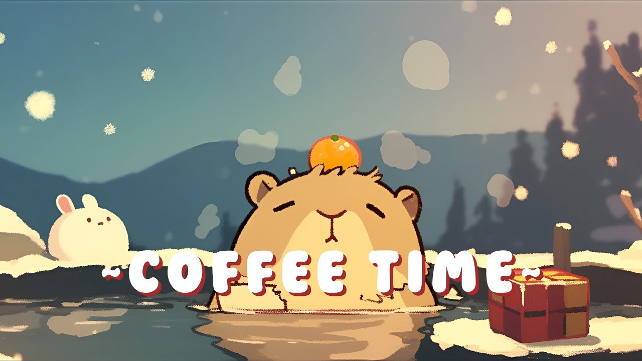 Capybara Chill Station - Cozy Lofi Hip Hop Mix ~ Peaceful Moments ~ 📚 🎵