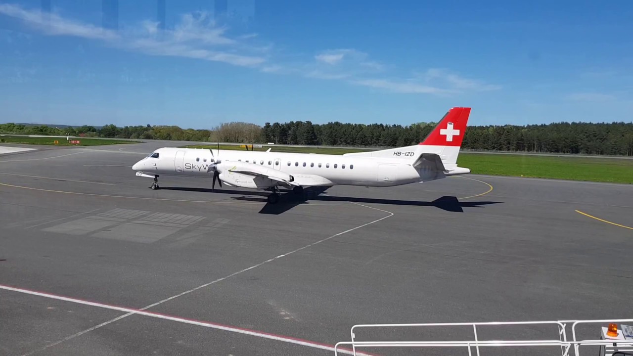 Flughafen Heringsdorf- die Schweizer kommen/  SkyWork Airlines