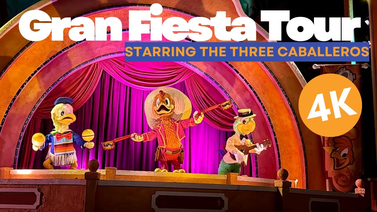 4K POV - Gran Fiesta Tour Starring The Three Caballeros | EPCOT Mexico Walt Disney World