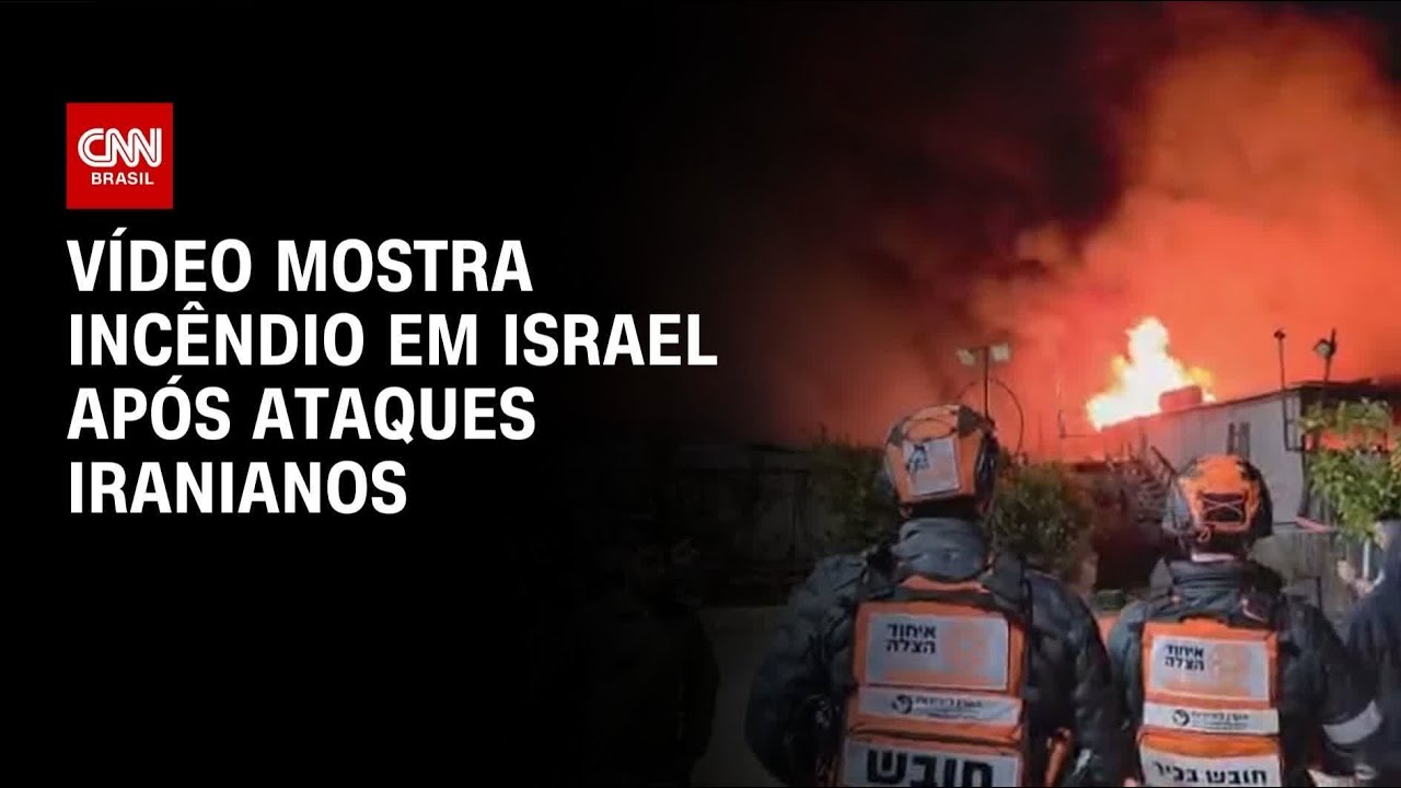 Guerra no Oriente Médio: Vídeo mostra incêndio em Israel após ataques do Irã | BASTIDORES CNN