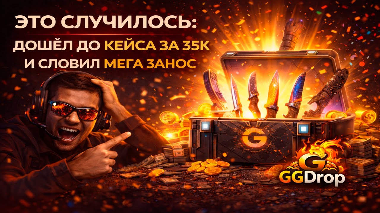 ЭТО СЛУЧИЛОСЬ: ДОШЁЛ ДО КЕЙСА ЗА 35К И СЛОВИЛ МЕГА ЗАНОС | GGDrop
