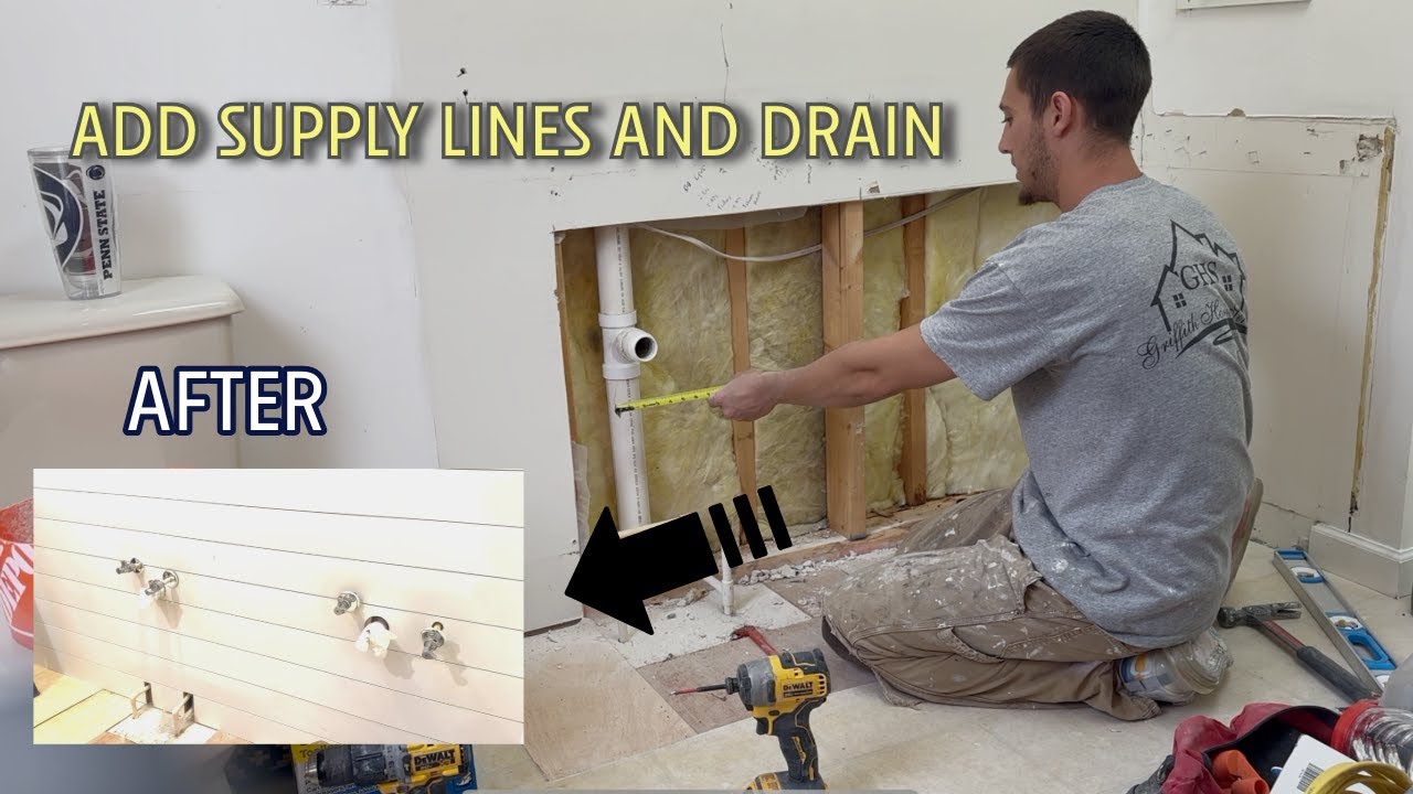 How to Convert a Single Sink Vanity to a Double | DIY