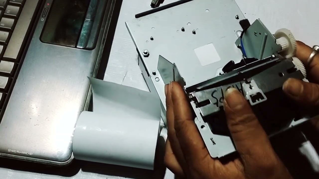 how to fix TM-T82 paper jam error  | POS Printer paper jam problem orange light blinking problem |