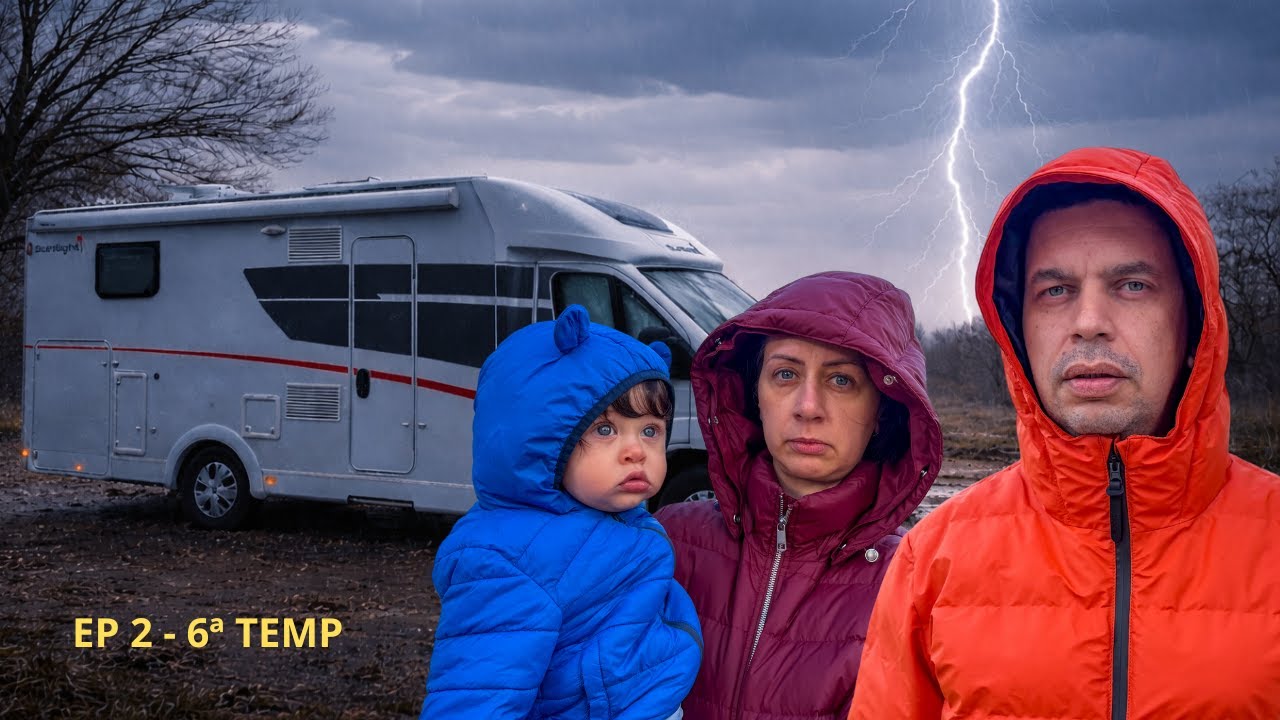 ENFRENTAMOS UMA TEMPESTADE COM VENTOS DE 180KM/H, NEVE, ENCHENTE, UM CAOS EM PORTUGAL - EP 2 - 6ª T