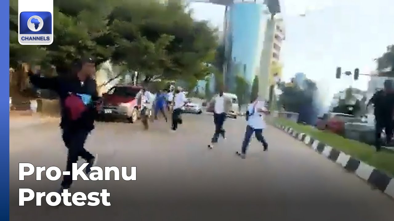 Протестующие разбегаются после того, как стрельба разогнала протест под лозунгом &laquo;Освободите Ннам...