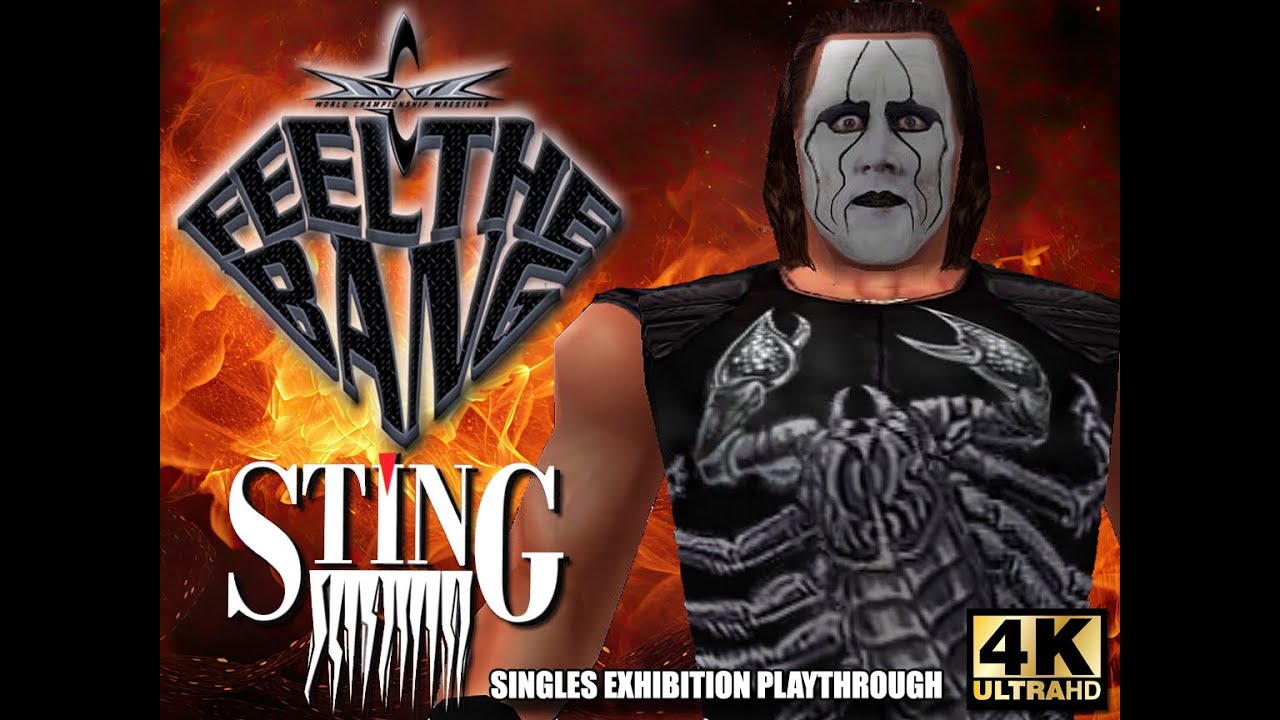 WCW Feel The BANG v1.1 (WWF No Mercy Mod) Exhibition Playthrough w/Sting (EXPERT) (4K/60fps)