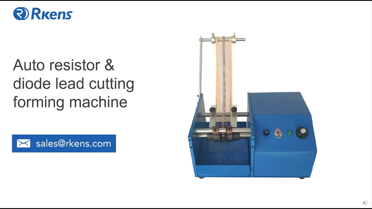 Axial lead former, resistor/diode lead cutting bending forming machine