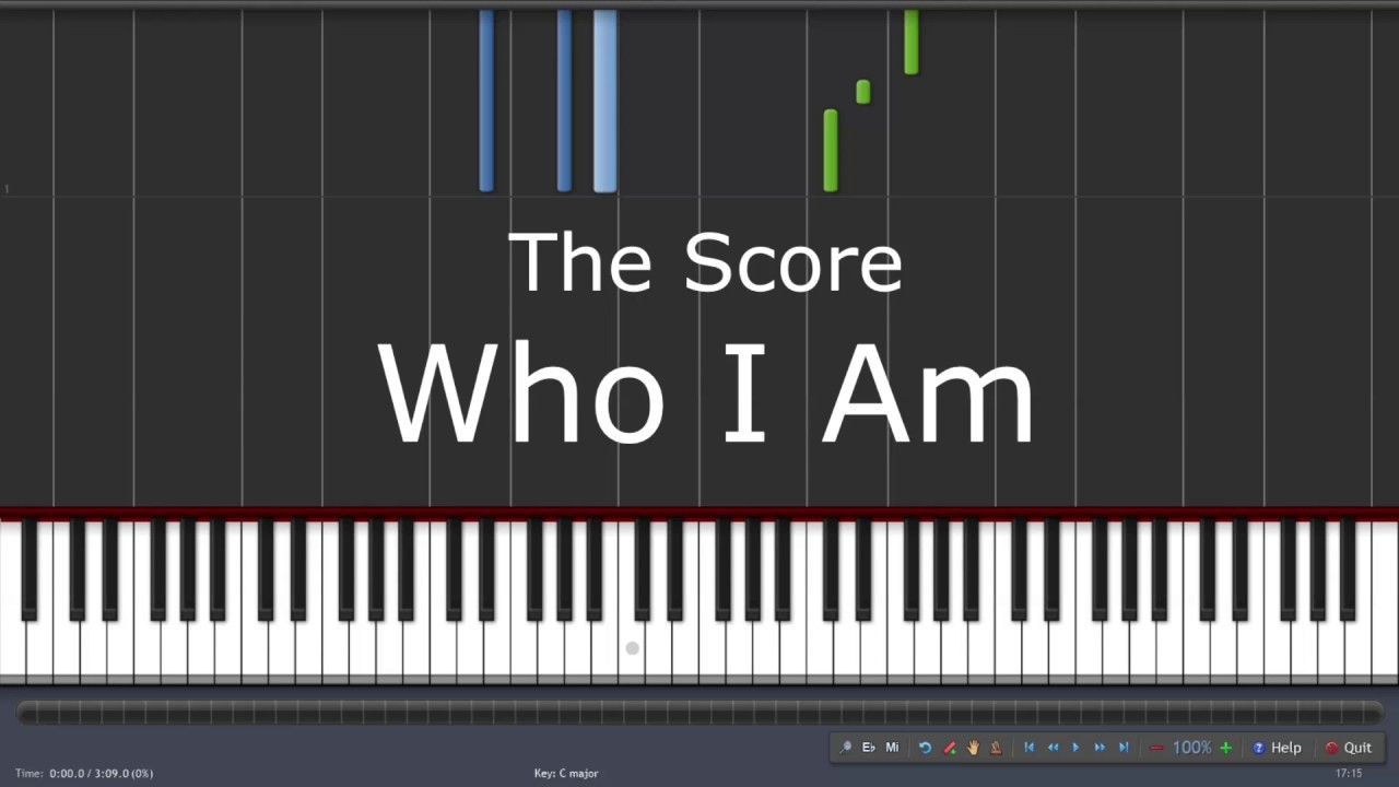 The Score - Who I Am - Piano Tutorial