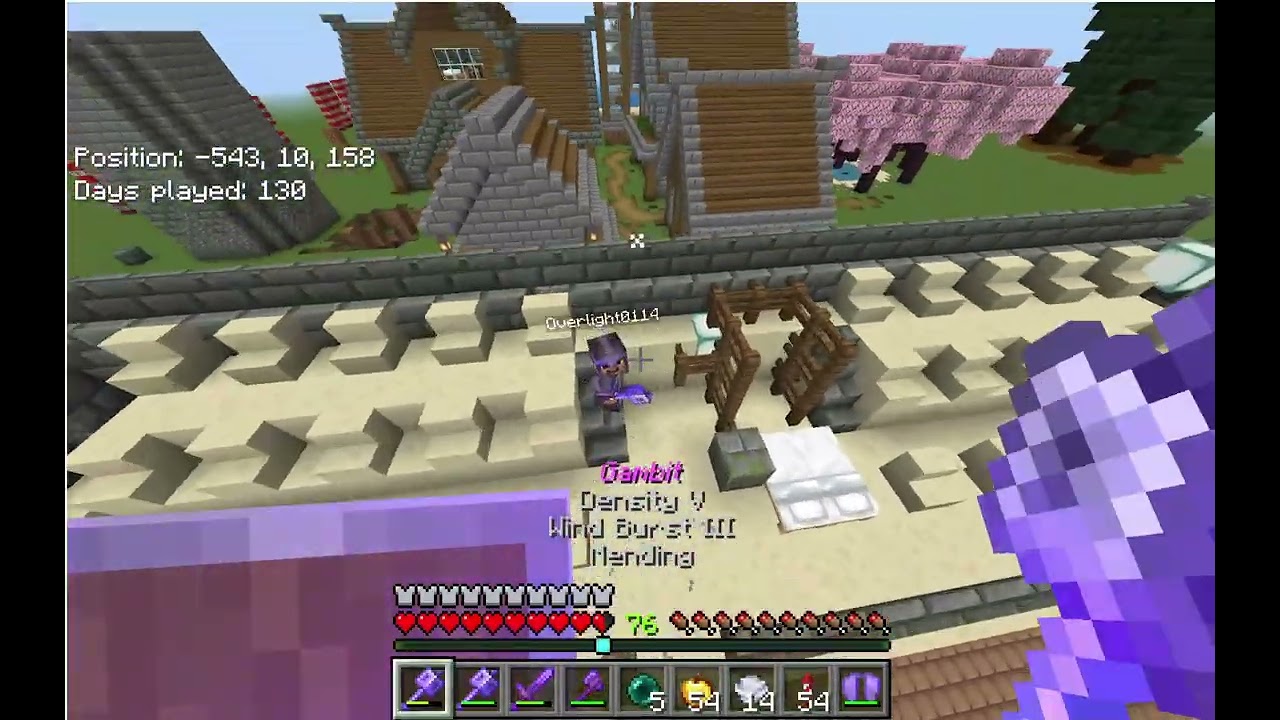 1v1ing my brother in Minecraft