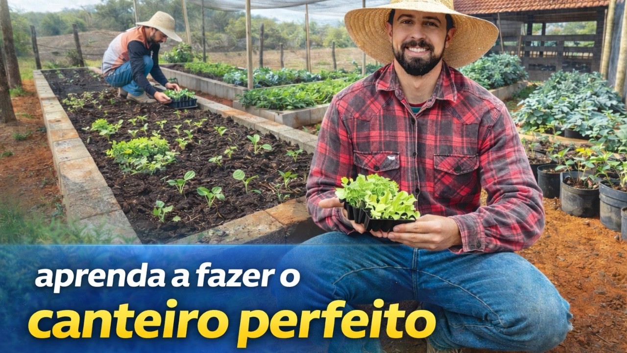 FIZEMOS UMA HORTA PERFEITA NO SÍTIO MUITO FUNCIONAL  !