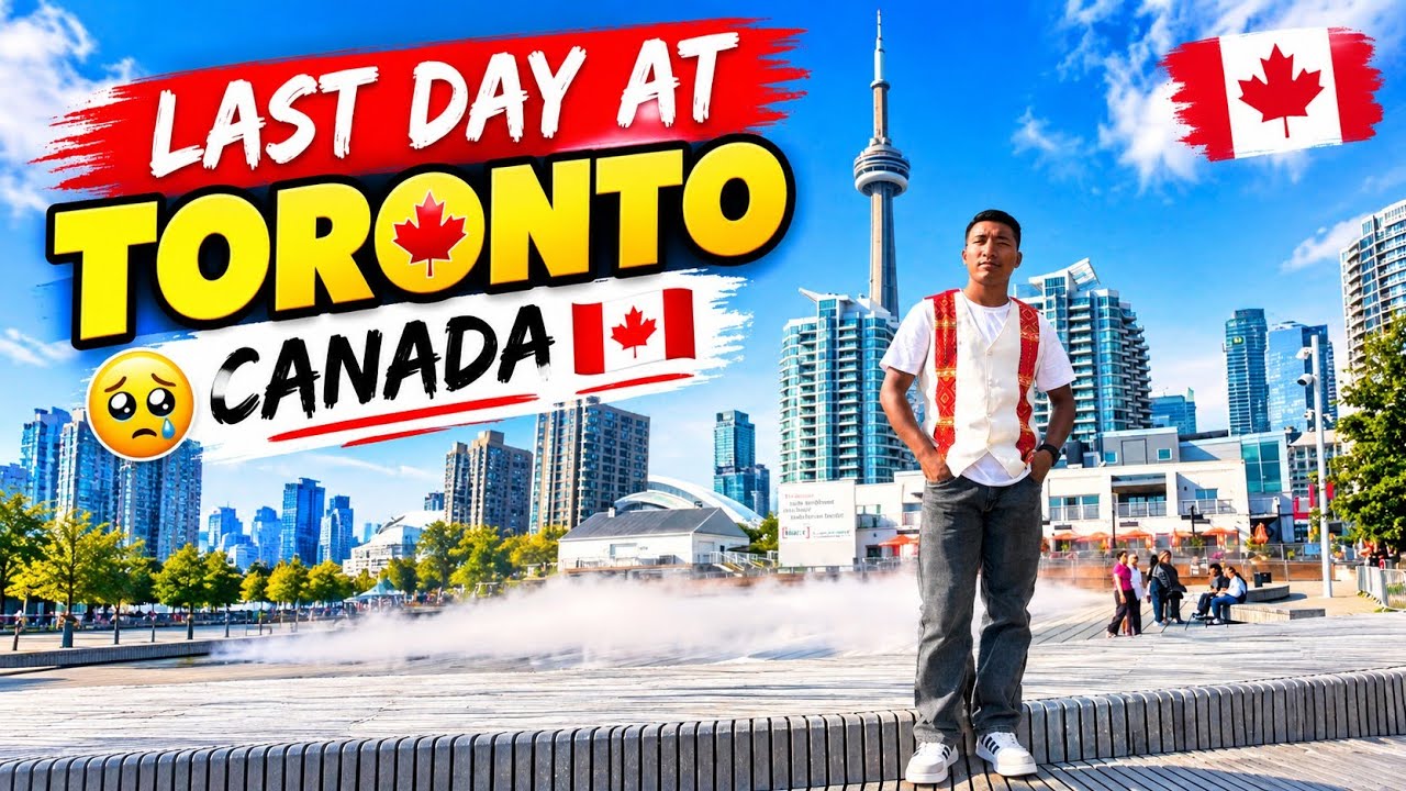 Last day at TORONTO CANADA 🇨🇦 Exploring some places ❤️ #vlog #toronto #canada 