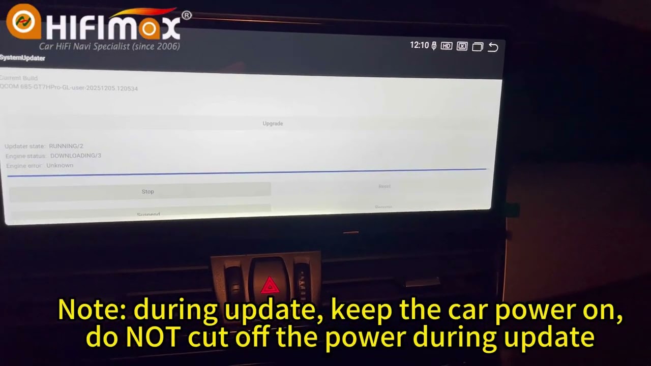 How to update the software for BMW Android 14 GPS Carplay Android Auto Screen