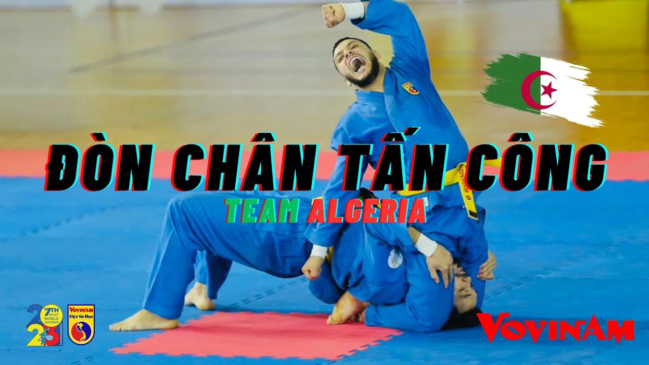 Đòn Chân Tấn Công nam Team Algeria - WVVF - World Vovinam Championships Vietnam 2023