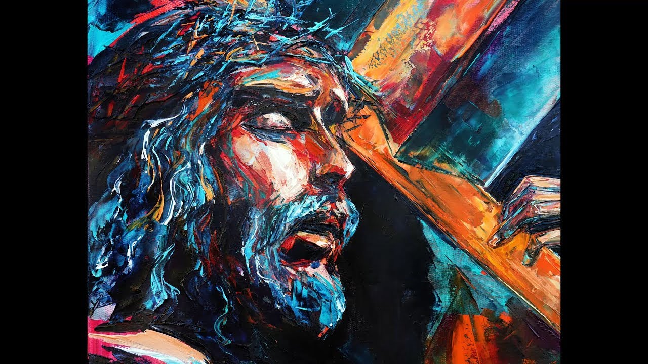 Oil Painting Demo of Jesus Christ.