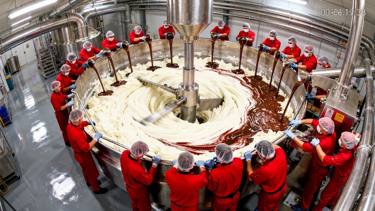 How Ice Cream Is Made in Massive American Factories ( You've Never Seen This Before )