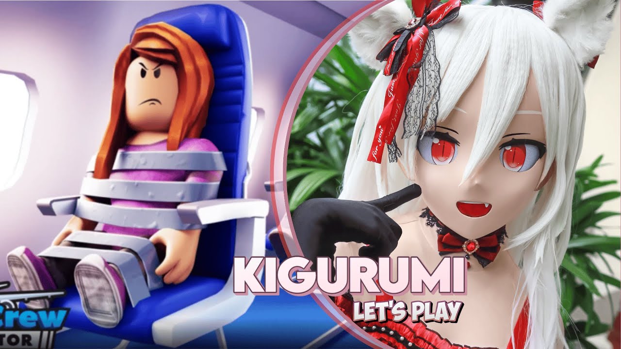 WORKING AS A CABIN CREW! Kigurumi Plays Roblox Cabin Crew Simulator