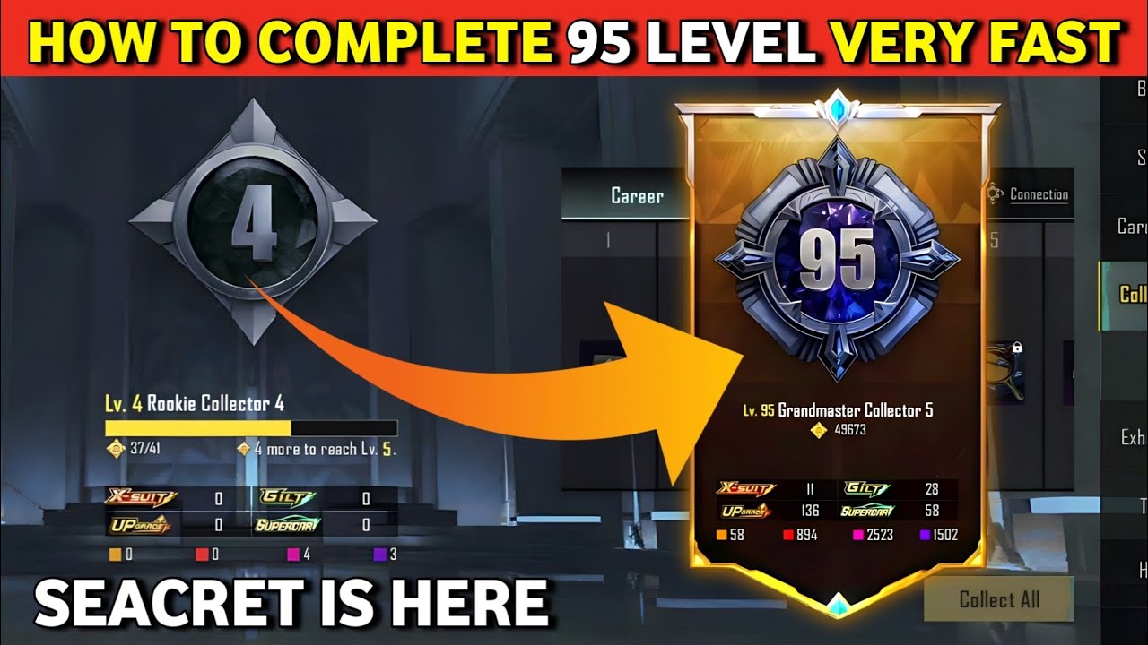 BGMI Collection Level Kaise Badhaye Season | How To Complete Collection Level in BGMI