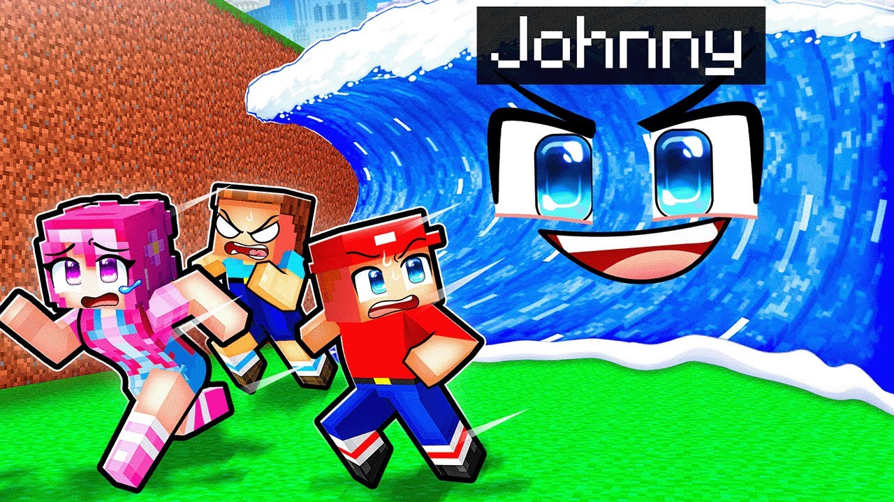 Becoming a TSUNAMI To Troll My Friends In Minecraft!