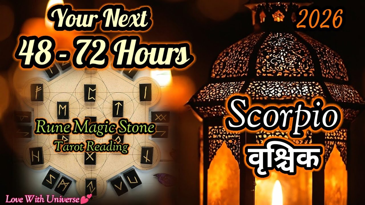 वृश्चिक राशि (Scorpio)🔸️Next 48 - 72 HOURS 🎲 WHAT'S COMING 🪄TAROT READING #scorpio #vrishchikrashi 