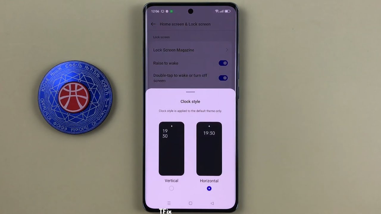 How to change the lock screen clock style on OPPO Reno10 5G Android 13