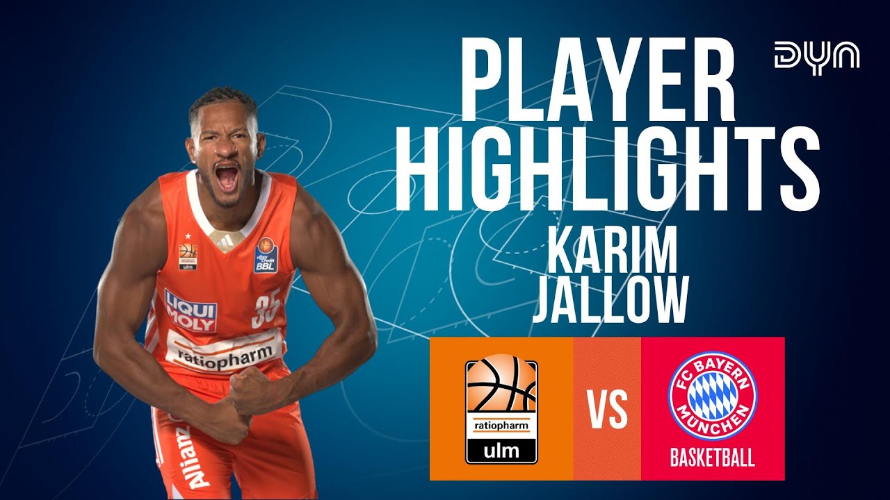 Karim Jallow Highlights vs. FC Bayern München Basketball | easyCredit BBL | Dyn Basketball