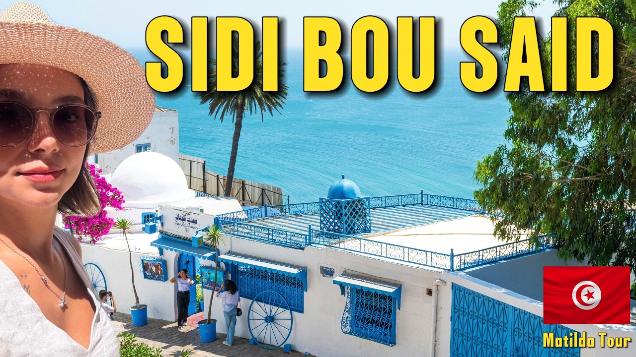 Sidi Bou Said Walking Tour 🇹🇳 | Tunisia’s Santorini 4K 2025