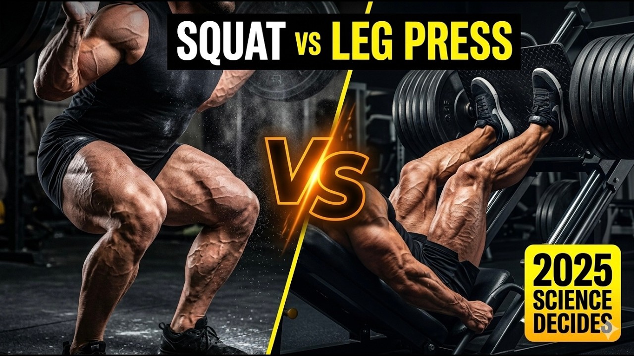 Which Builds BIGGER Legs? Squats vs. Leg Press [2025 Evidence]