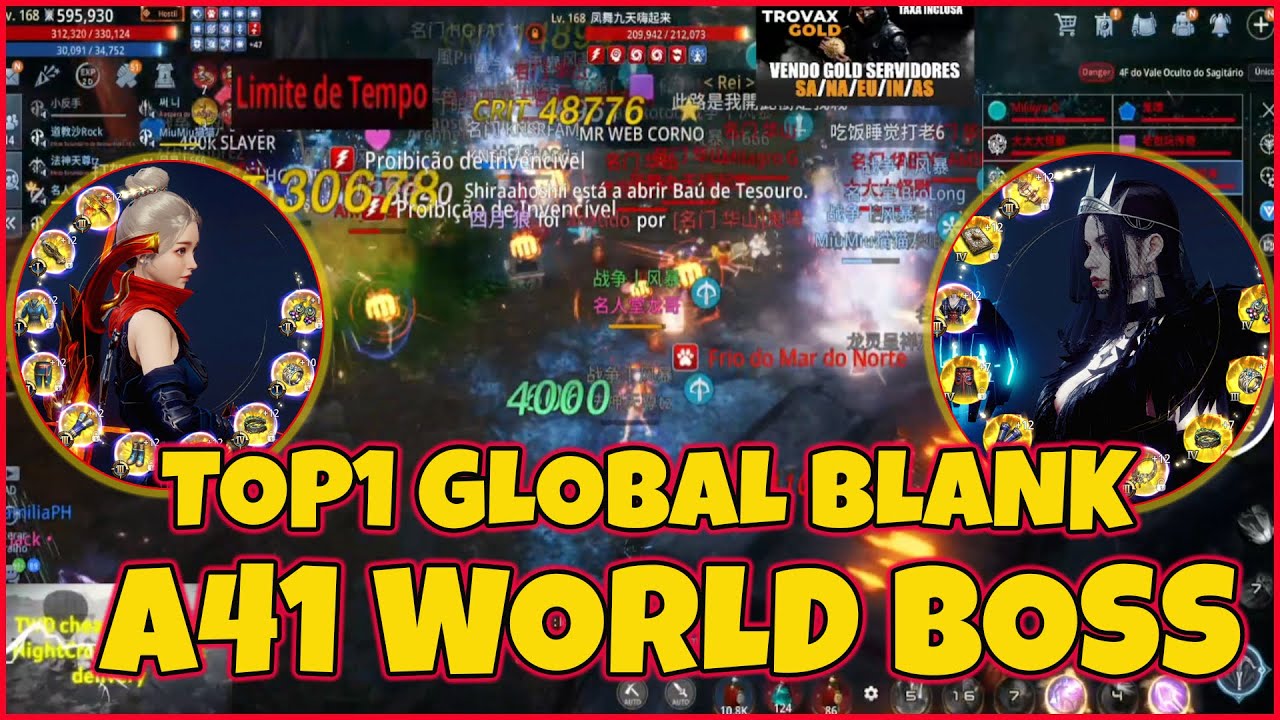 TOP1 GLOBAL BLANK 595K PS  AT A41 WORLD BOSS |FAMOUS FAMILY VS HOF RESISTANCE | MIR4