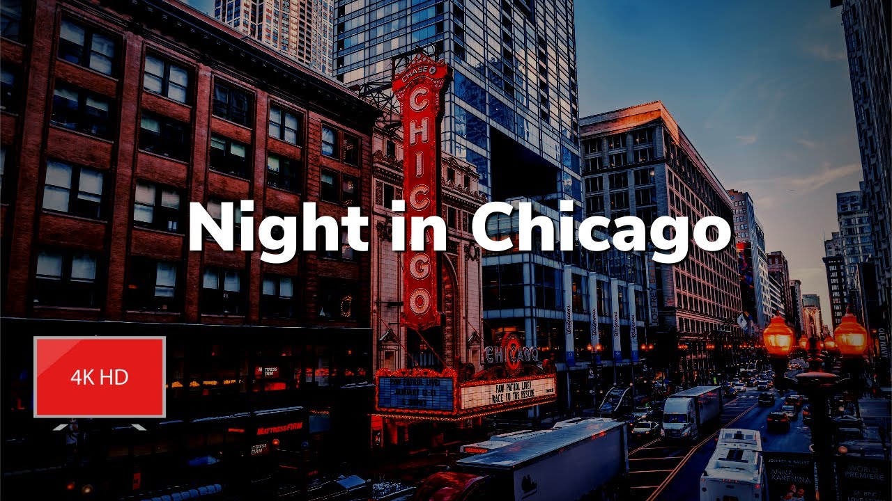 Night in Chicago - SMOOTH JAZZ- (1HOUR) 4K