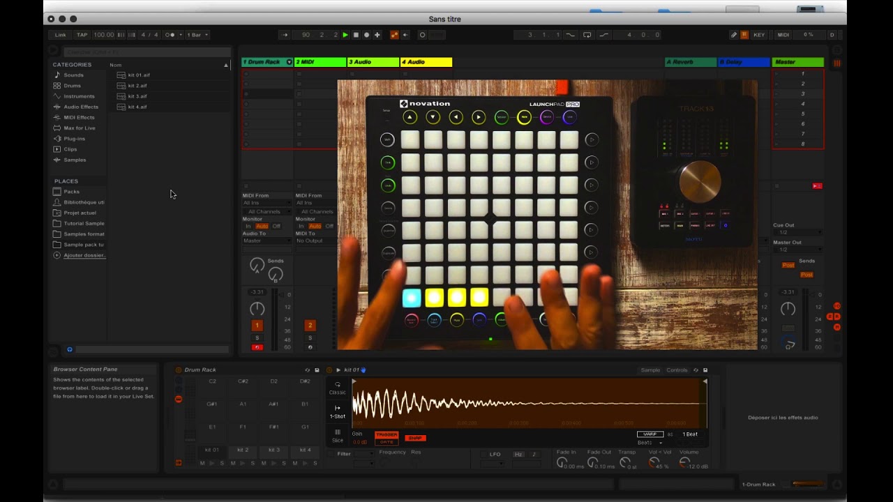 Launchpad pro excercices rytmique 01 débutant