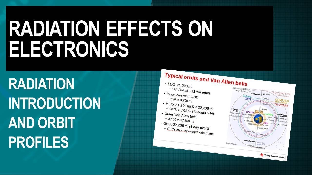 Understanding radiation types and orbit profiles
