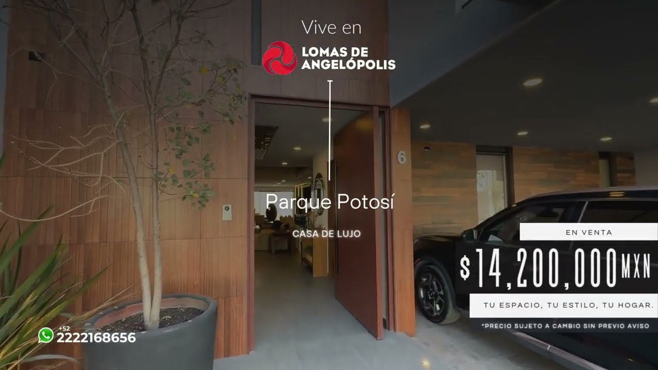 𝗣𝗮𝗿𝗾𝘂𝗲 𝗣𝗼𝘁𝗼𝘀𝗶́ Lomas de Angelópolis III - casa de lujo en venta