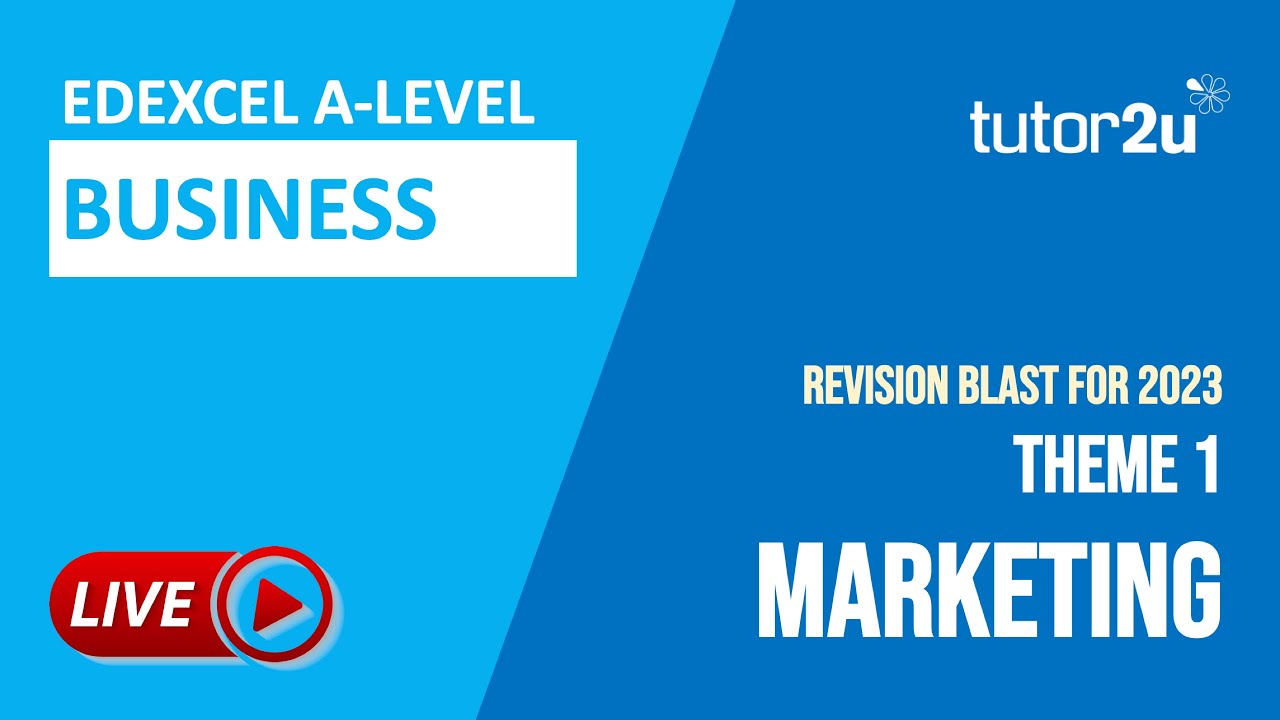 Тема 1: Маркетинг | Edexcel A-Level Business 2023: Обзор