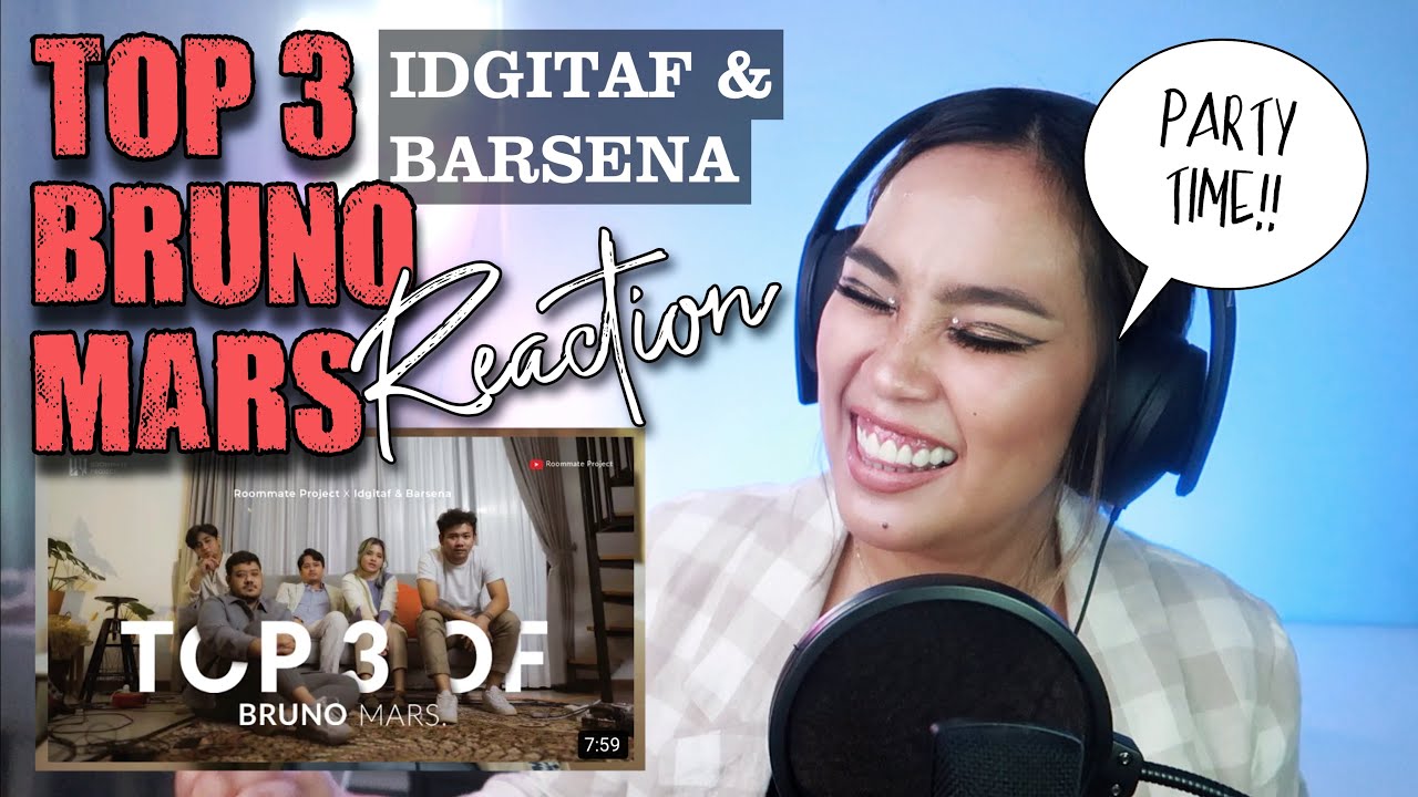 Top 3 Of Bruno Mars | Roommate Project x Idgitaf & Barsena - Live Session | REACTION!!
