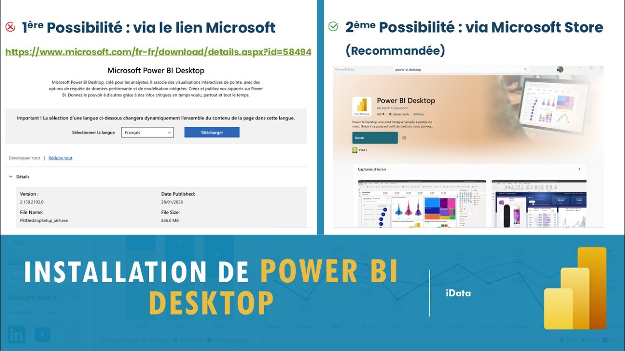 Téléchargement et Installation de Power BI Desktop  – Power BI #2