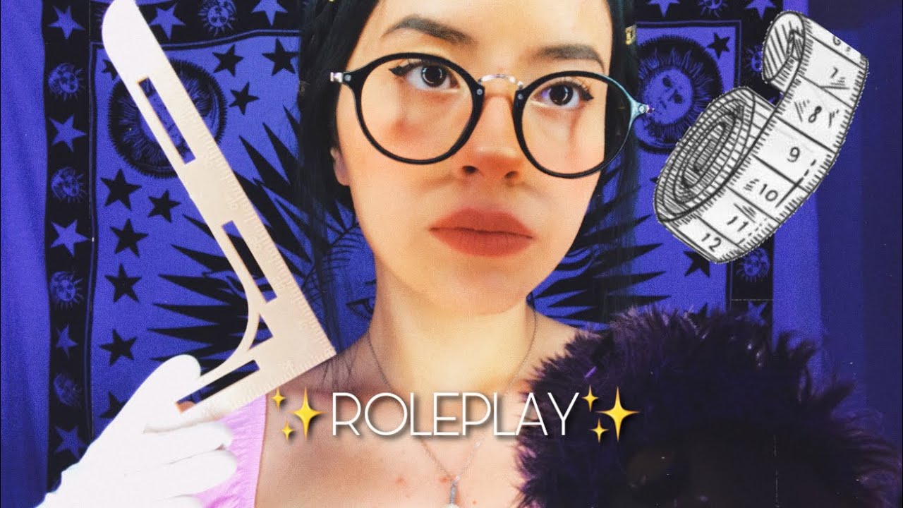 RP Te tomo tus medidas faciales 📐 | Muy relajante | Andrea ASMR 🦋