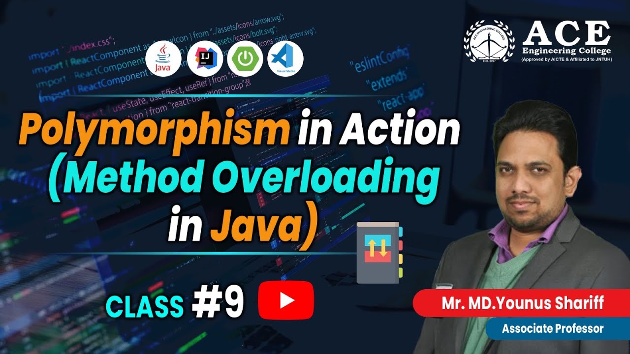 Class #9 | Polymorphism in Action (Method Overloading in Java) | Complete Course | ACE Engg College