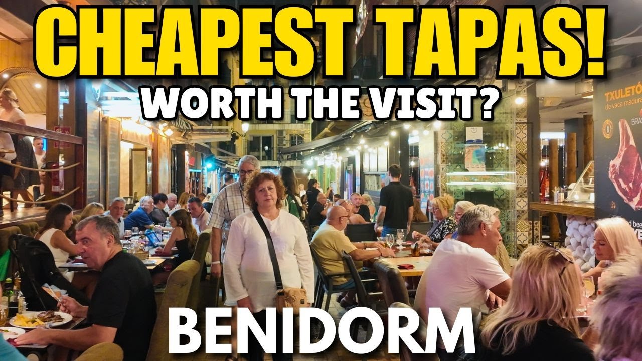 Benidorm's CHEAPEST Tapas Bars! 🍷┃6 Tapas + Wine for ONLY €9?!