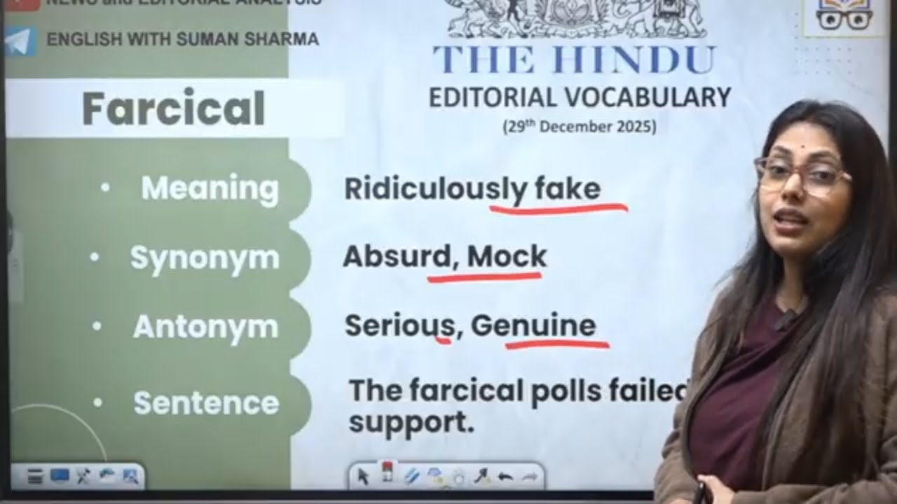 Editorial Analysis | 30 December 2025  Vocab, Grammar, Reading, Skimming | Suman Sharma